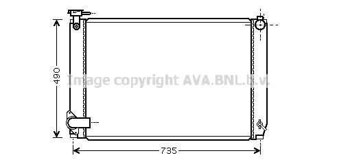 AVA QUALITY COOLING Radiaator,mootorijahutus TO2463